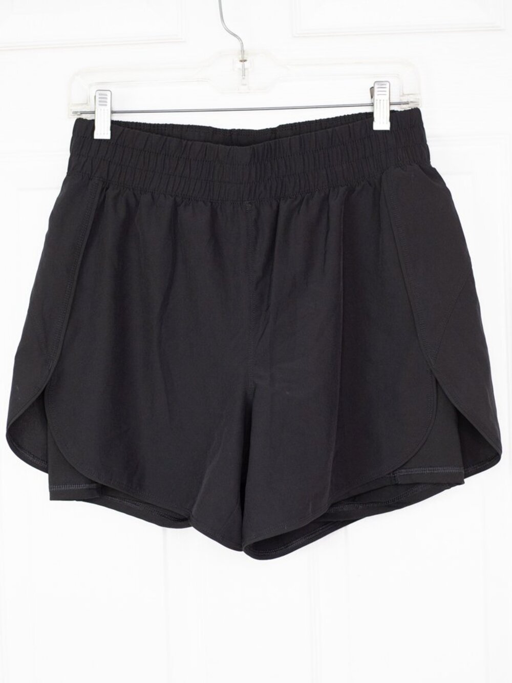 Avia Black Women's Athletic Layered Running Shorts M 8-10